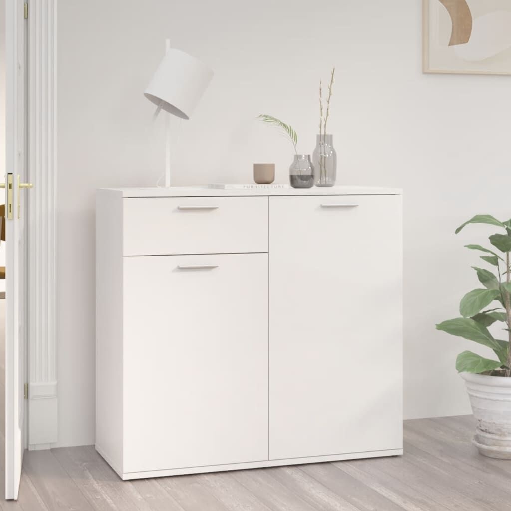 Dressoir Hoogglans Wit 80cm - 35% Korting!