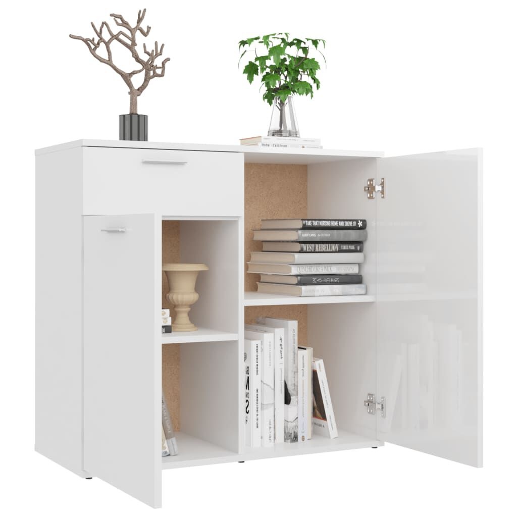 Dressoir Hoogglans Wit 80cm - 35% Korting!