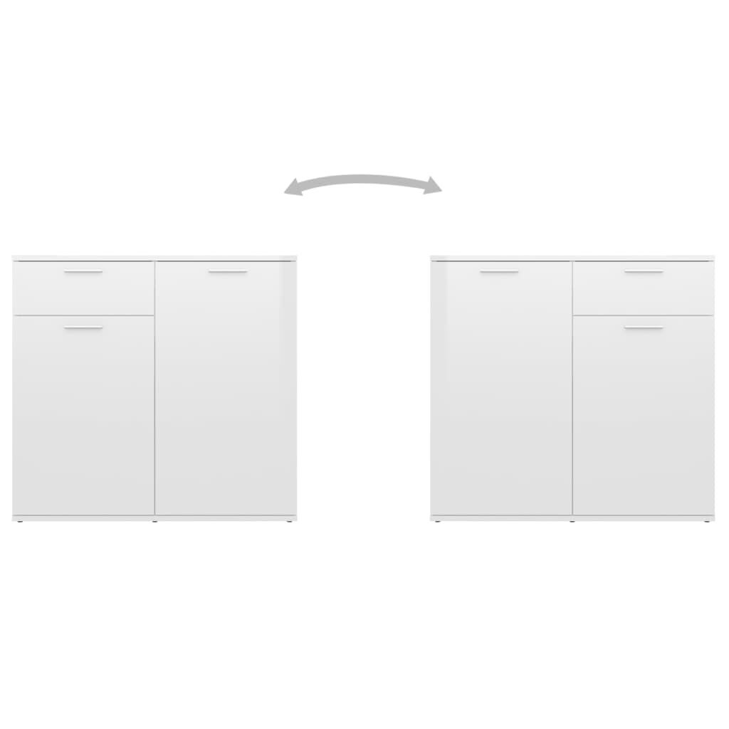 Dressoir Hoogglans Wit 80cm - 35% Korting!