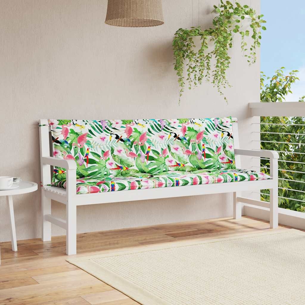 vidaXL Tuinbankkussens (2) 150x50cm, MEERKLEURIG! -45%