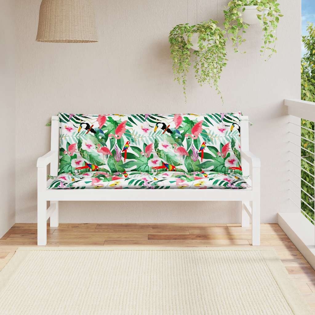 vidaXL Tuinbankkussens (2) 150x50cm, MEERKLEURIG! -45%