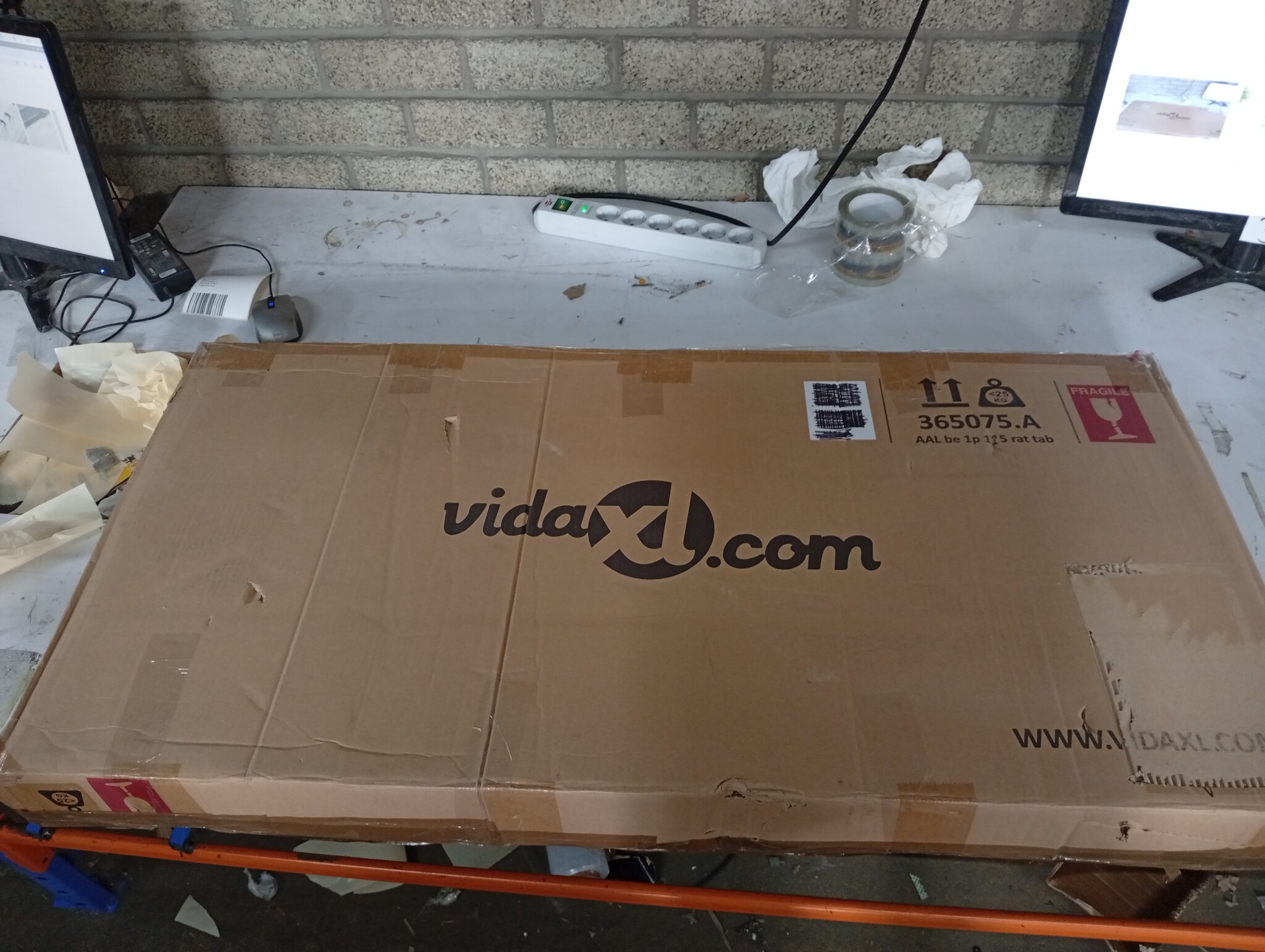VidaXL Tuintafel Rattan Beige - 50% Korting! Krasje