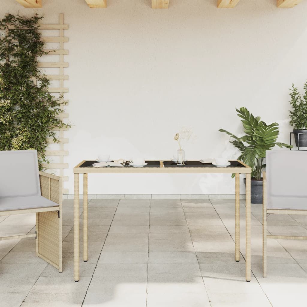 VidaXL Tuintafel Rattan Beige - 50% Korting! Krasje