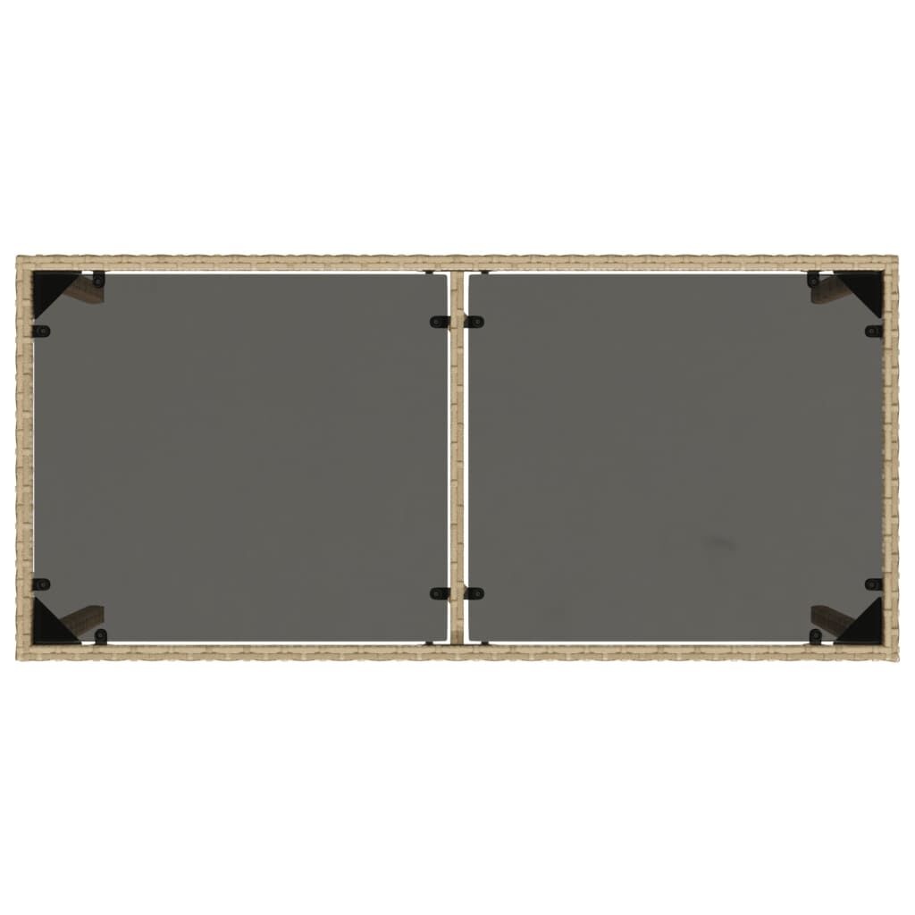 VidaXL Tuintafel Rattan Beige - 50% Korting! Krasje