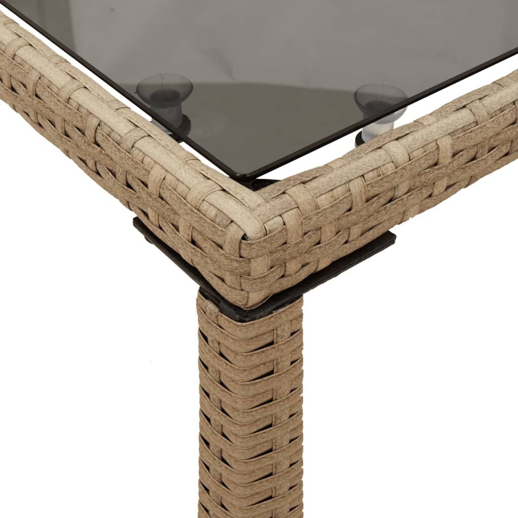 VidaXL Tuintafel Rattan Beige - 50% Korting! Krasje