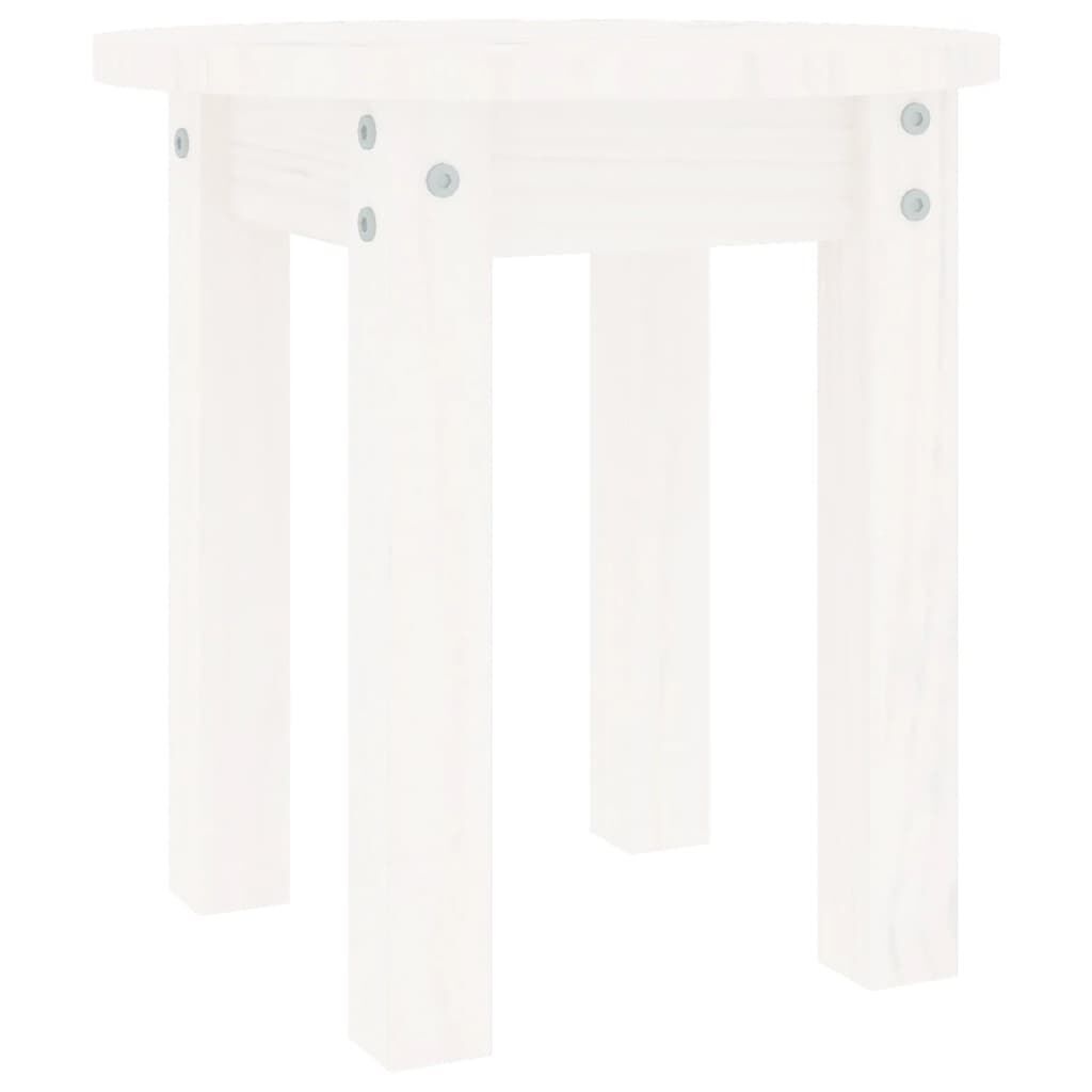VidaXL Salontafel Wit Grenenhout Ø35cm - 35% Korting!