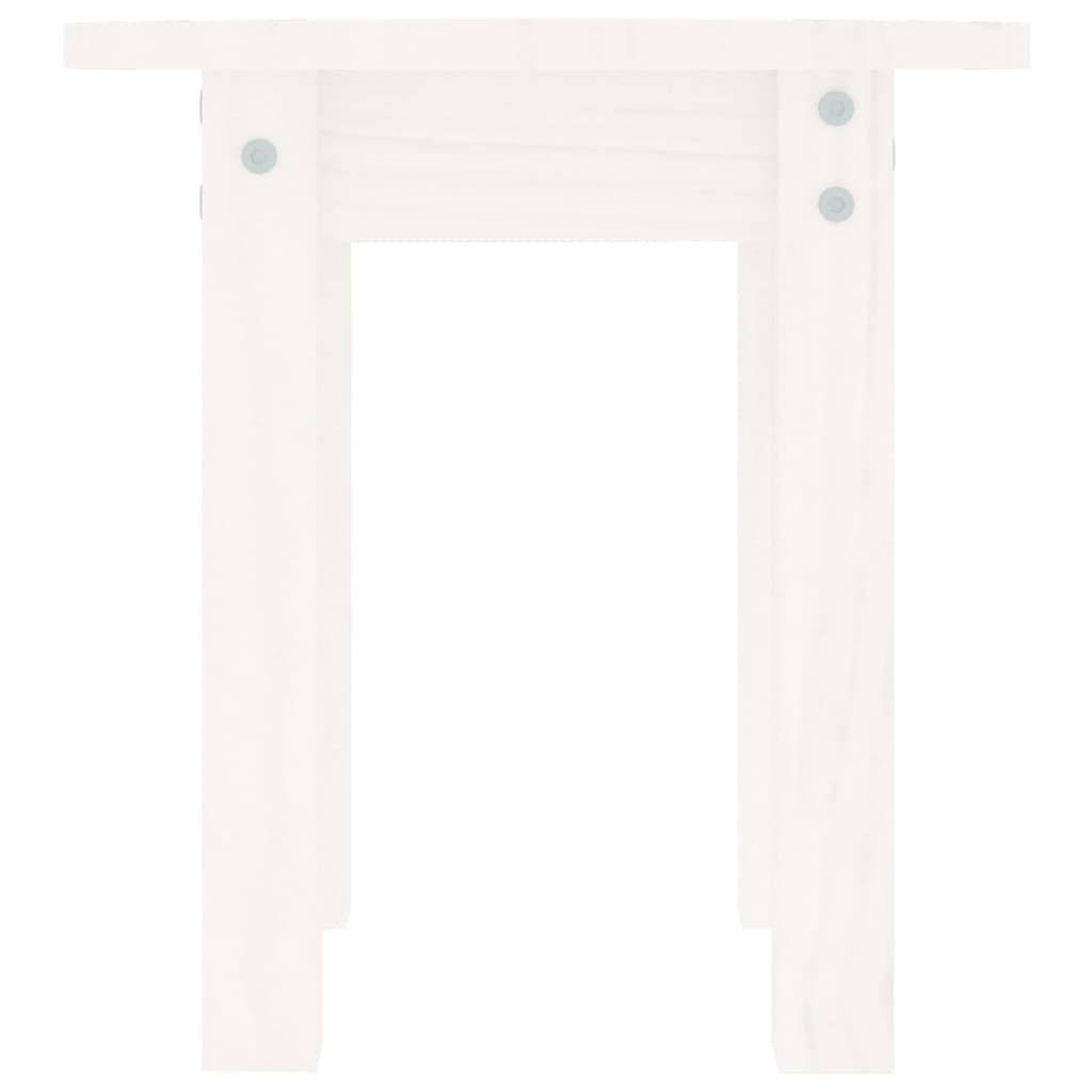 VidaXL Salontafel Wit Grenenhout Ø35cm - 35% Korting!