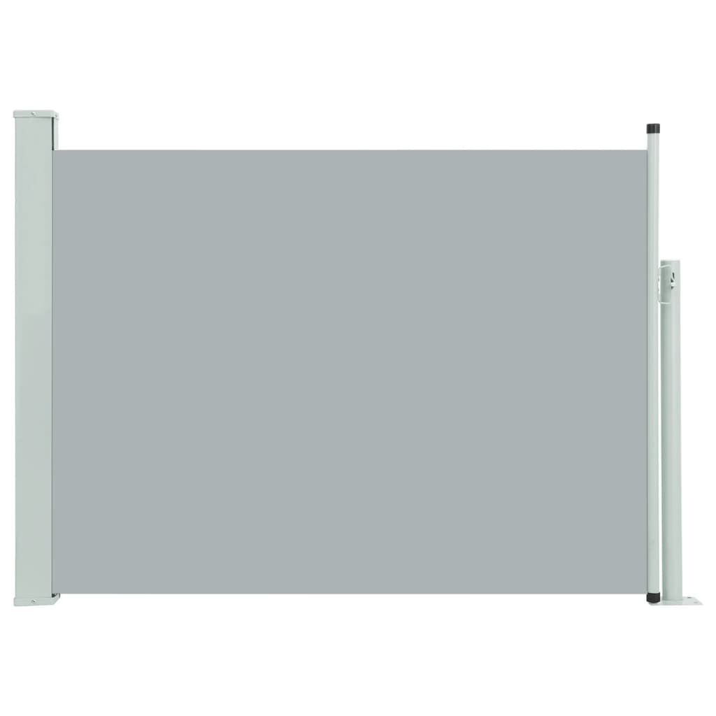 Tuinscherm Uittrekbaar 100x500cm Grijs - 35% Korting!
