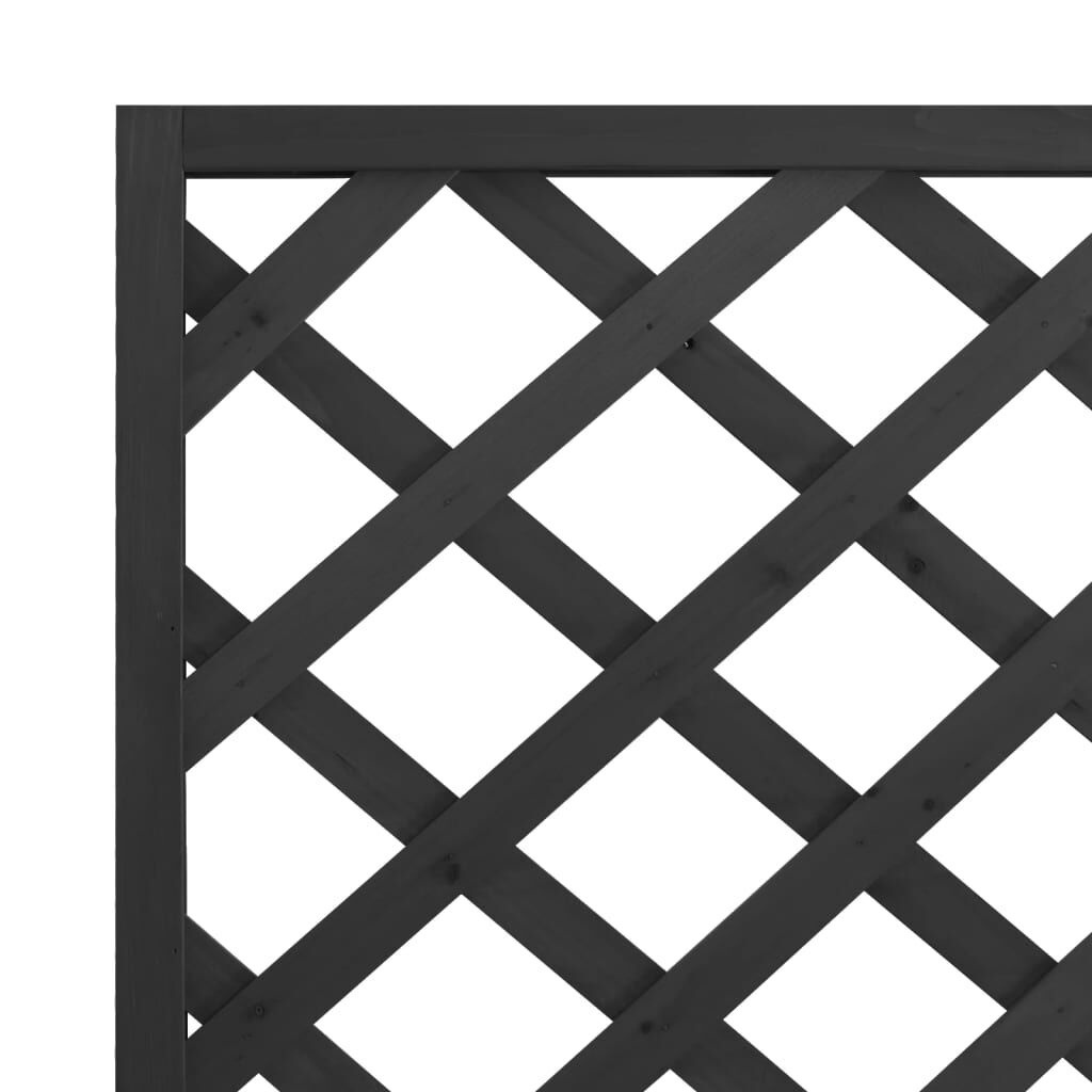 vidaXL Plantenbak met Latwerk Zwart - 35% Korting!