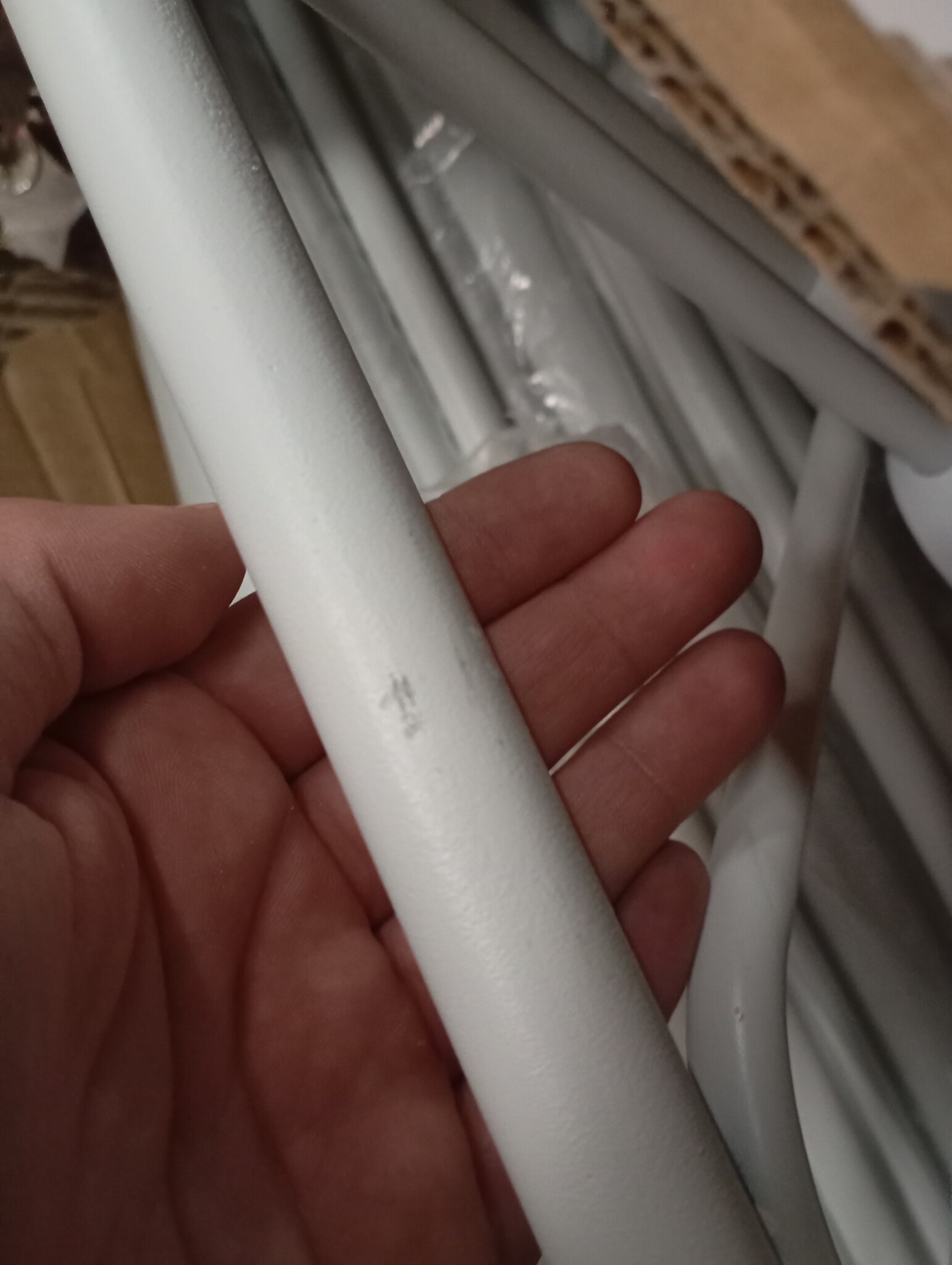 vidaXL Bedframe 140x190 Wit - 55% Korting! (Lichte Krasjes)