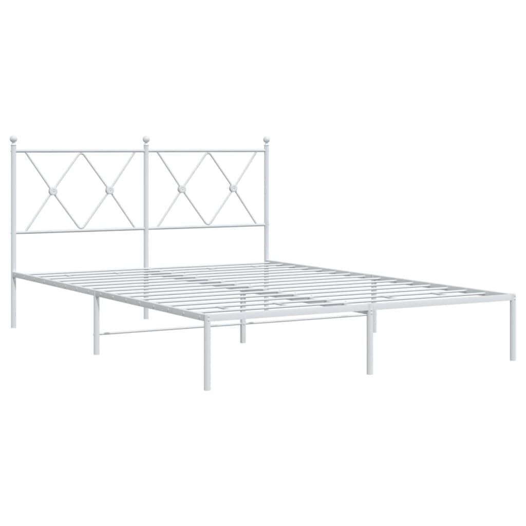 vidaXL Bedframe 140x190 Wit - 55% Korting! (Lichte Krasjes)