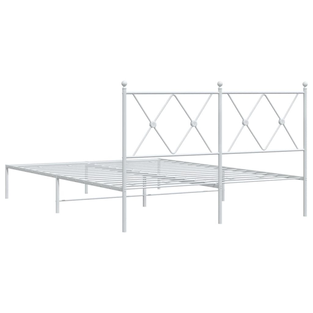 vidaXL Bedframe 140x190 Wit - 55% Korting! (Lichte Krasjes)