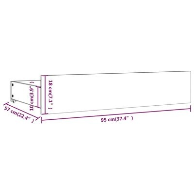 VidaXL Bedlades Grenenhout (4 st.) - 35% Korting!