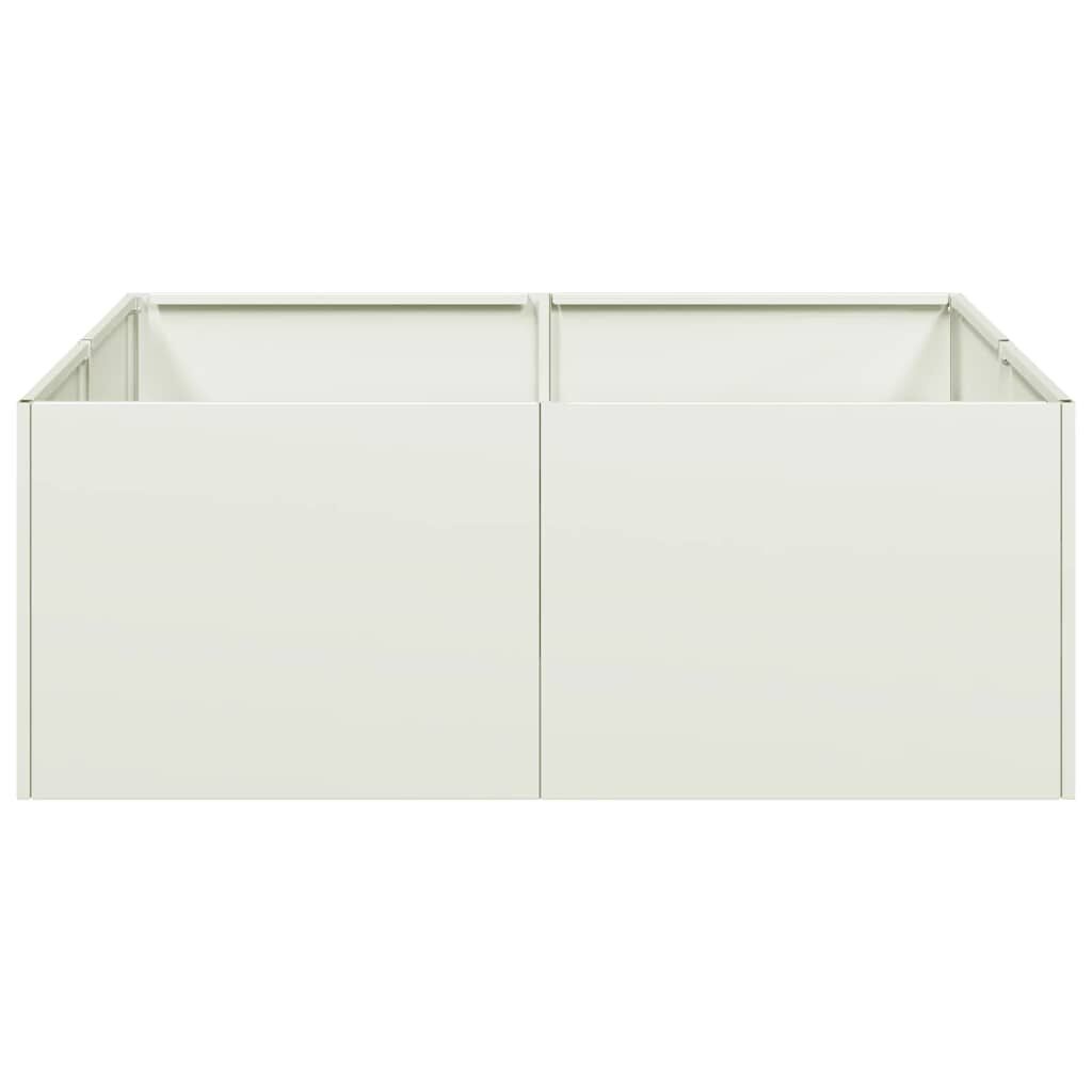 vidaXL Plantenbak 80x80x30 cm Wit - 35% Korting!