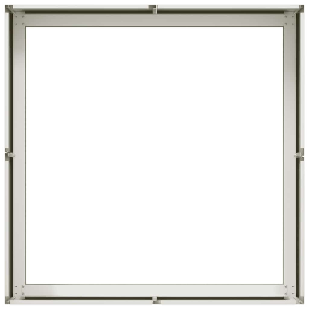 vidaXL Plantenbak 80x80x30 cm Wit - 35% Korting!