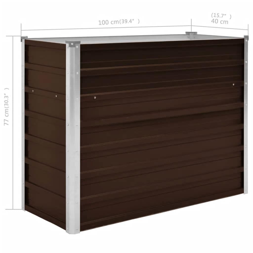 VidaXL Verhoogde Plantenbak 100x40x77cm Bruin - 35% Korting!