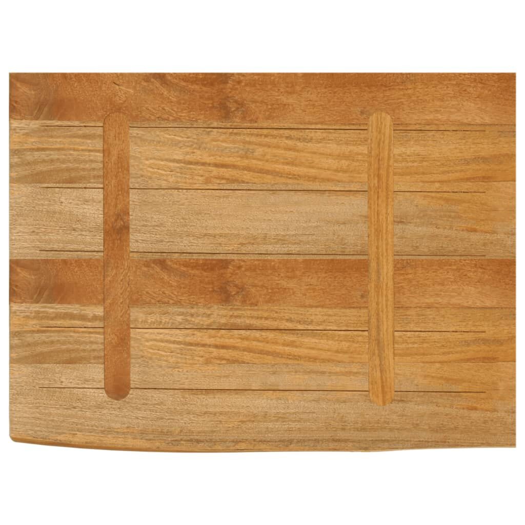 Massief Mango Tafelblad 80x60cm - Natuurlijke Rand - 35% Korting!