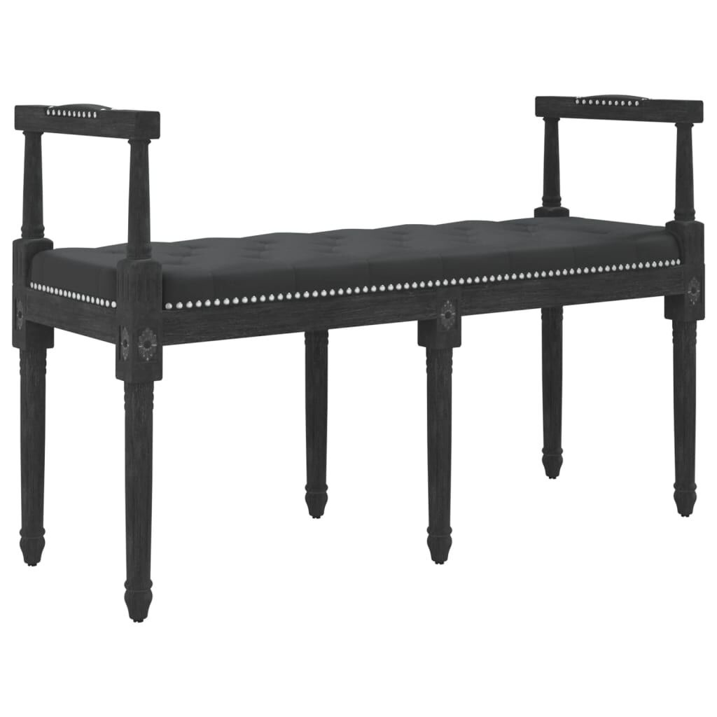 VidaXL Bankje Zwart Fluweel 110cm - 35% Korting!