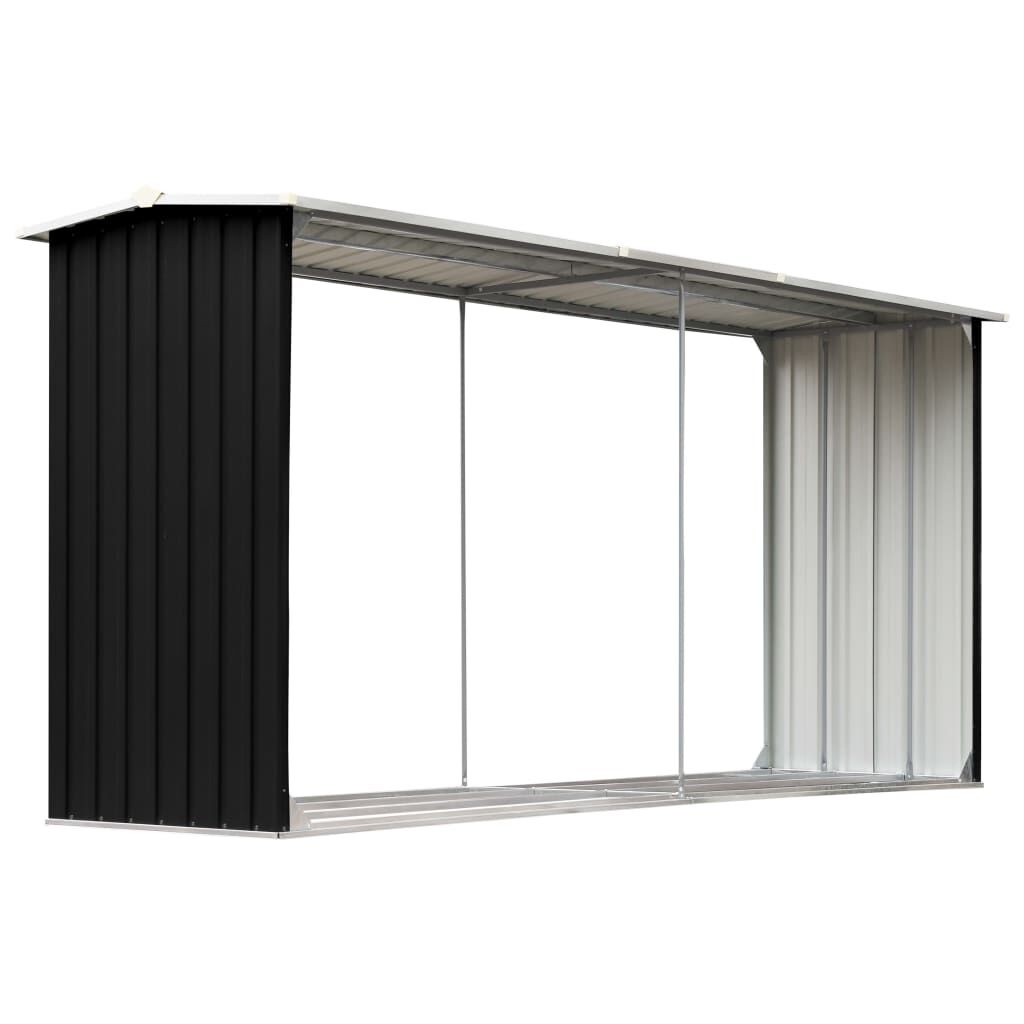 vidaXL Haardhoutschuur 330cm Antraciet -35% Korting!