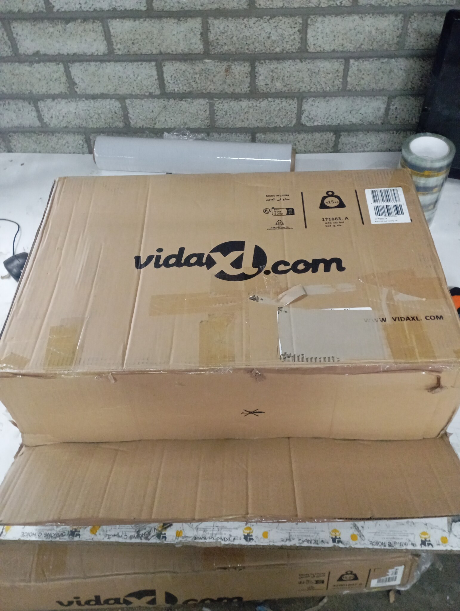 VidaXL Hondenmand Lichtgrijs 70x45cm -55%! Scheurtje, Topdeal!