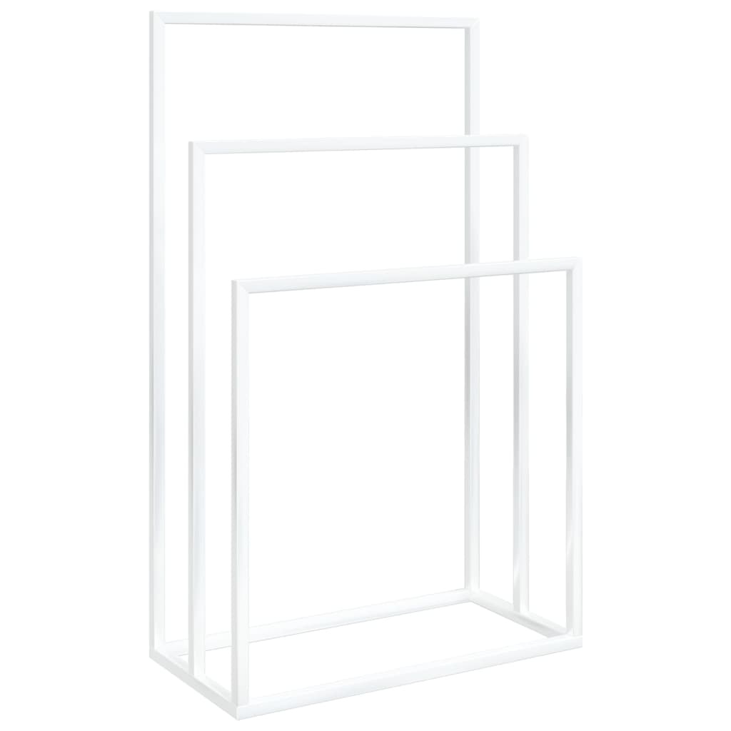 vidaXL Handdoekenrek Wit - Licht Beschadigd - 35% Korting!