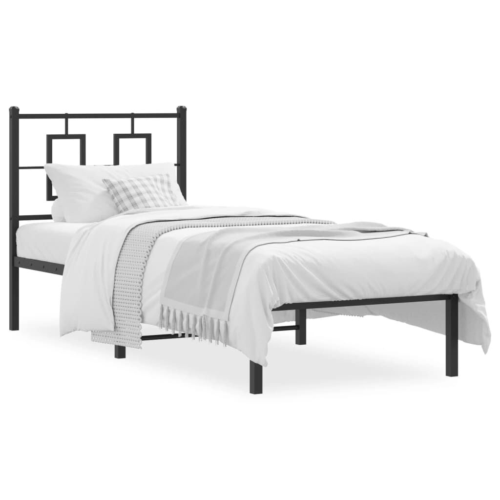 vidaXL Bedframe 80x200 Zwart - Zo Goed Als Nieuw! -35%