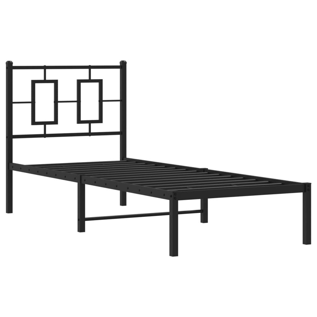 vidaXL Bedframe 80x200 Zwart - Zo Goed Als Nieuw! -35%