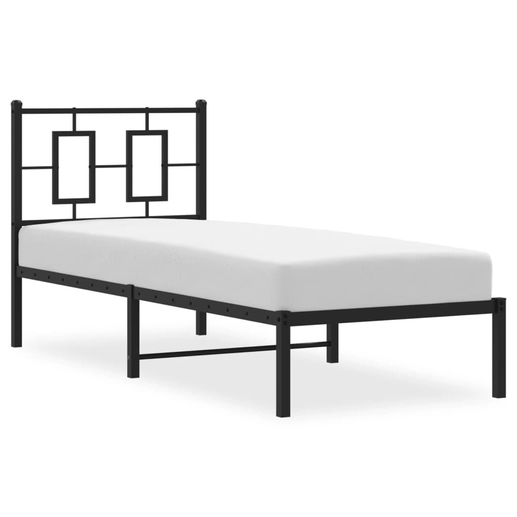 vidaXL Bedframe 80x200 Zwart - Zo Goed Als Nieuw! -35%