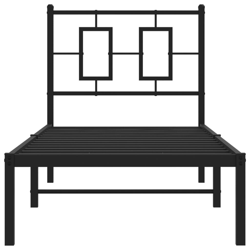 vidaXL Bedframe 80x200 Zwart - Zo Goed Als Nieuw! -35%
