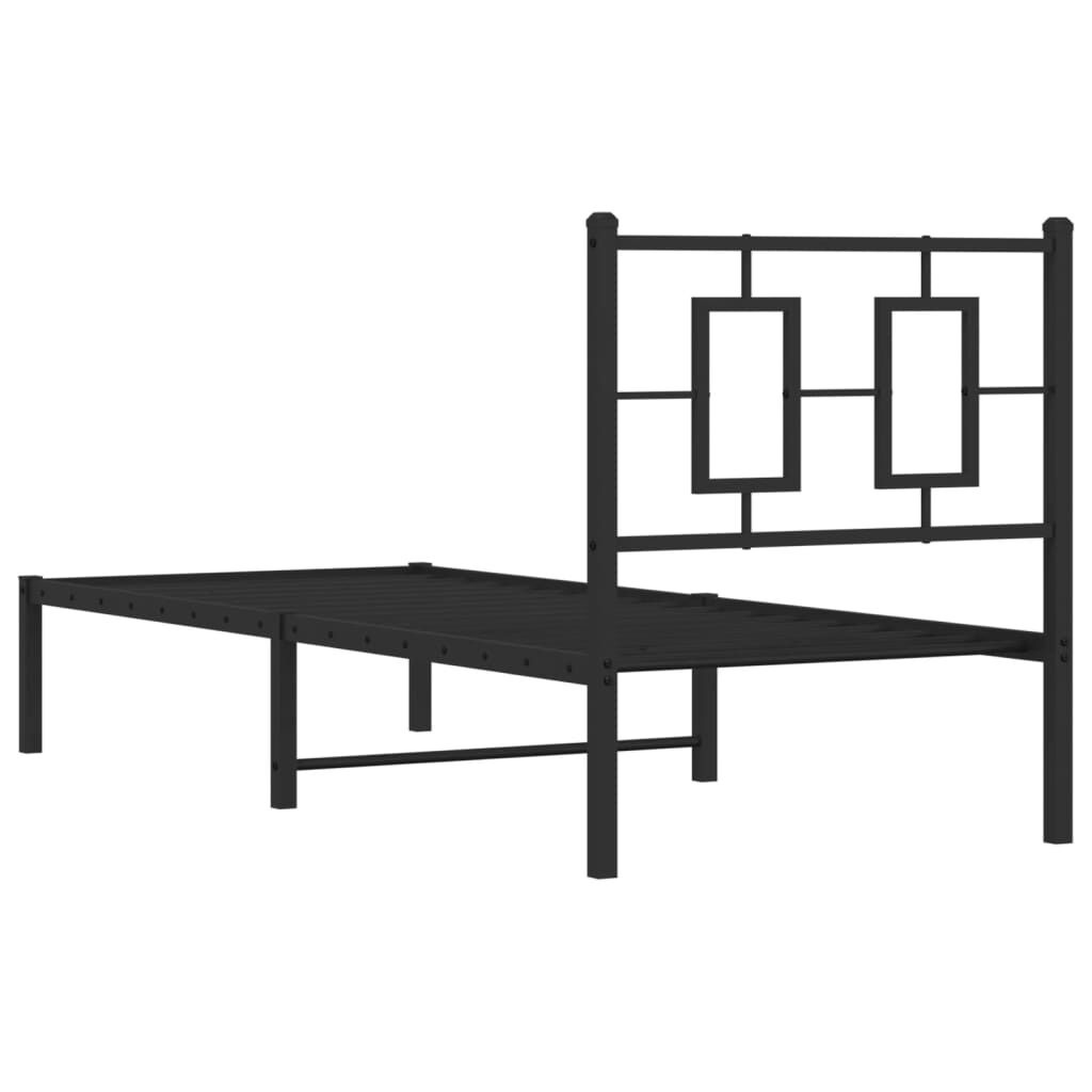 vidaXL Bedframe 80x200 Zwart - Zo Goed Als Nieuw! -35%