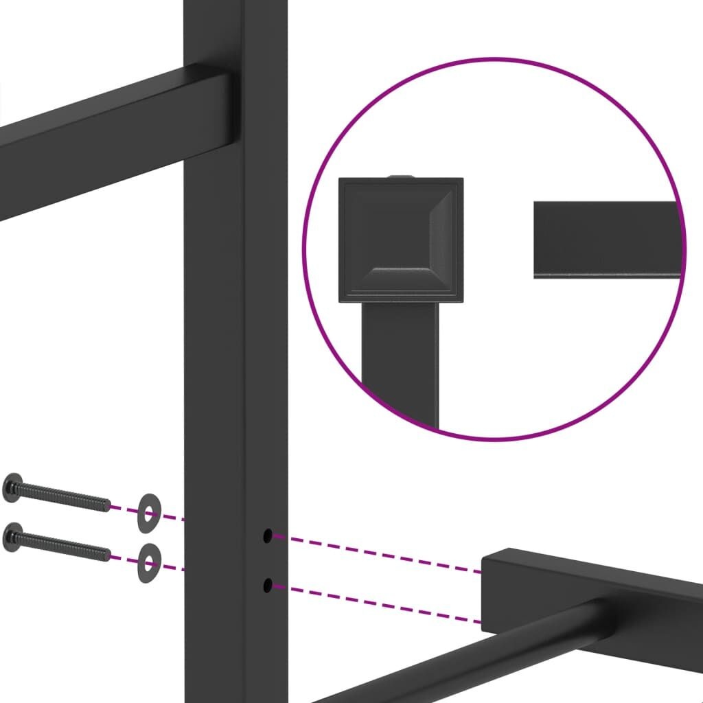 vidaXL Bedframe 80x200 Zwart - Zo Goed Als Nieuw! -35%