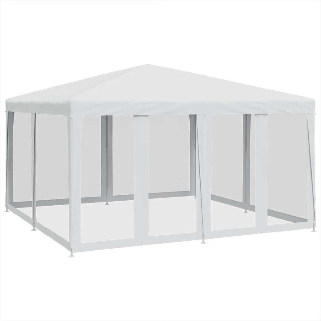 Partytent 4x4m Wit m. Mesh Zijwanden - 35% Korting!