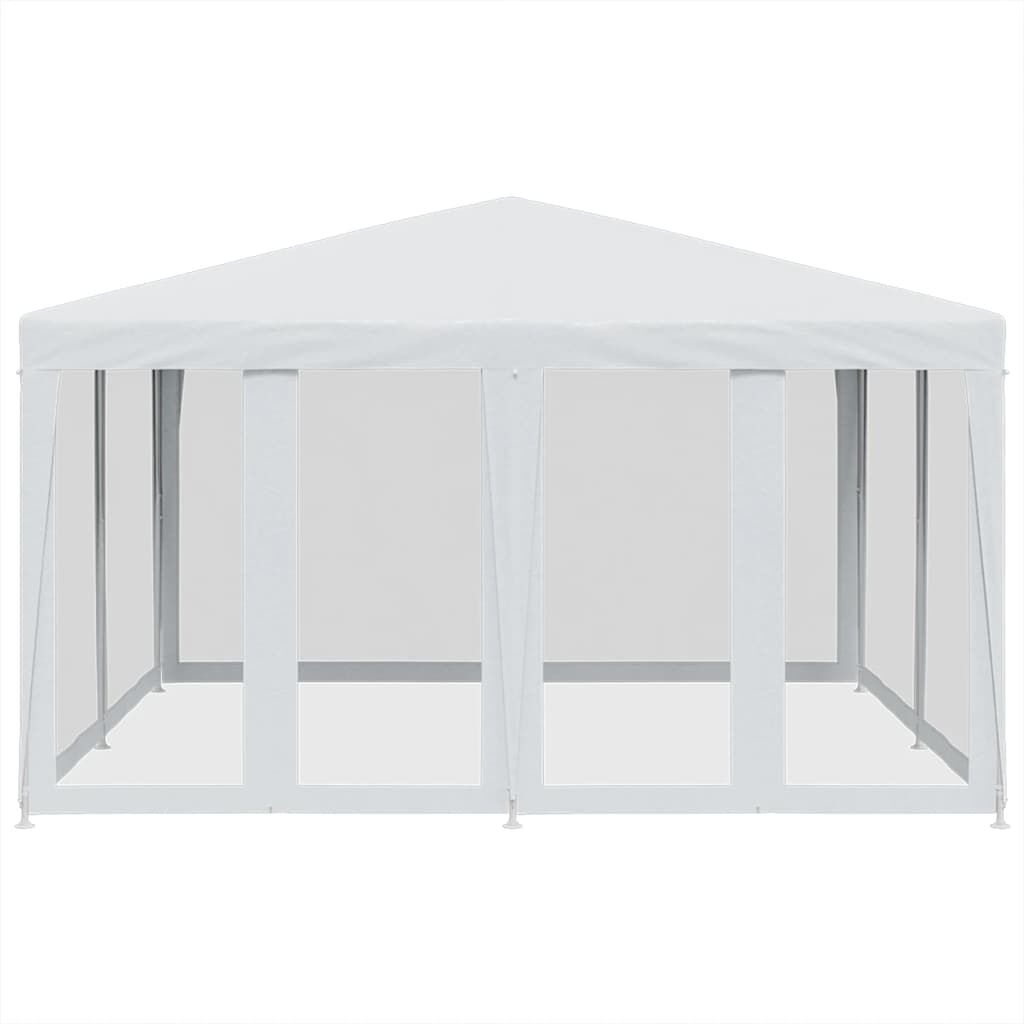 Partytent 4x4m Wit m. Mesh Zijwanden - 35% Korting!