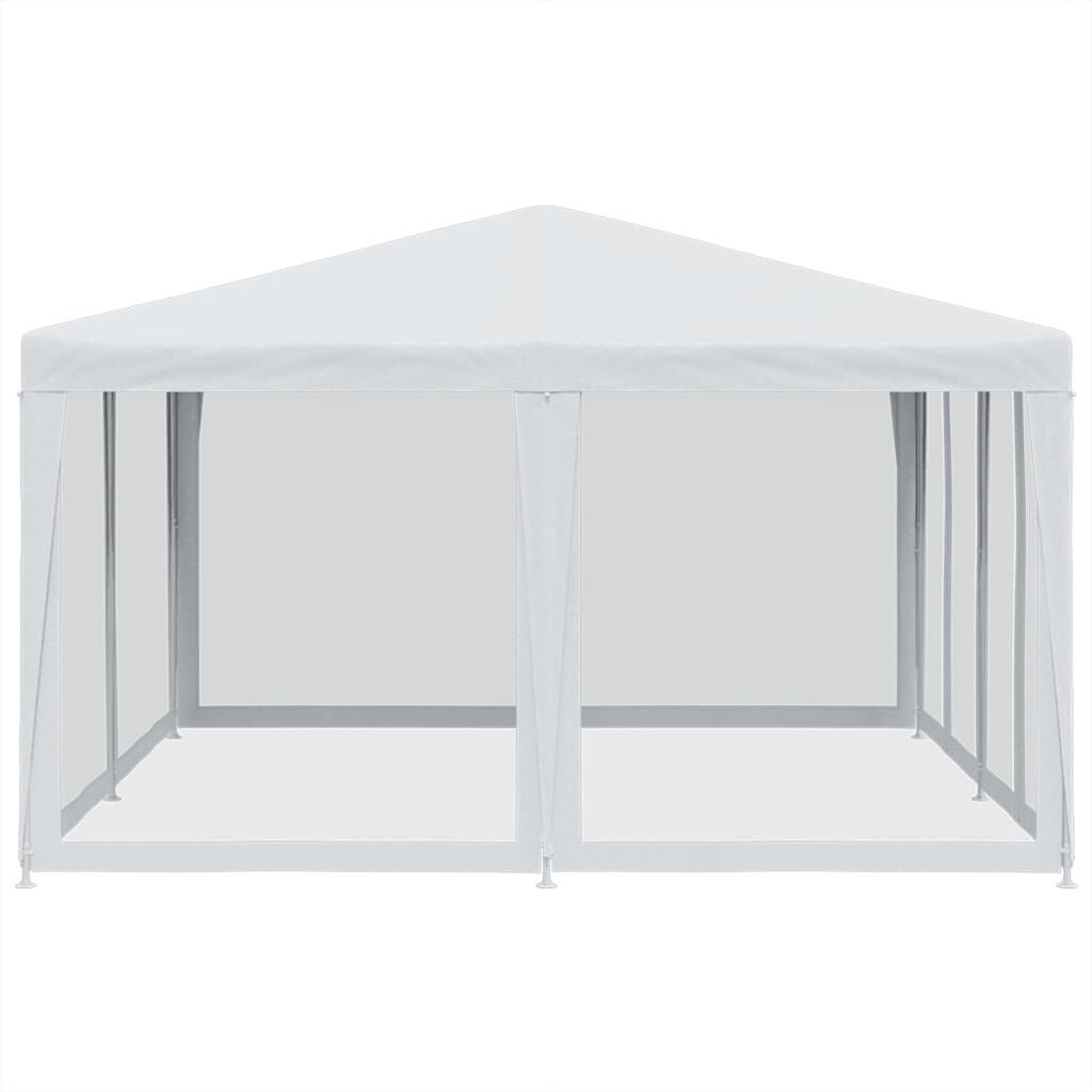 Partytent 4x4m Wit m. Mesh Zijwanden - 35% Korting!
