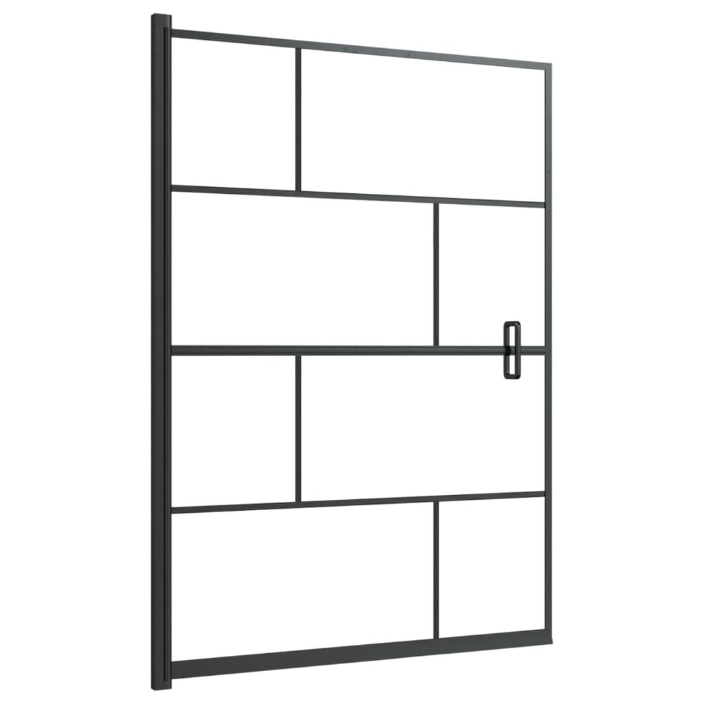vidaXL Douchewand 100x140 Zwart - 35% Korting!