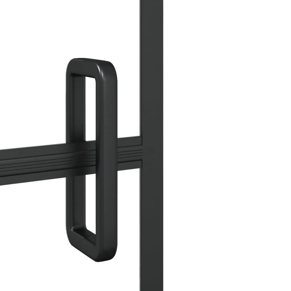 vidaXL Douchewand 100x140 Zwart - 35% Korting!
