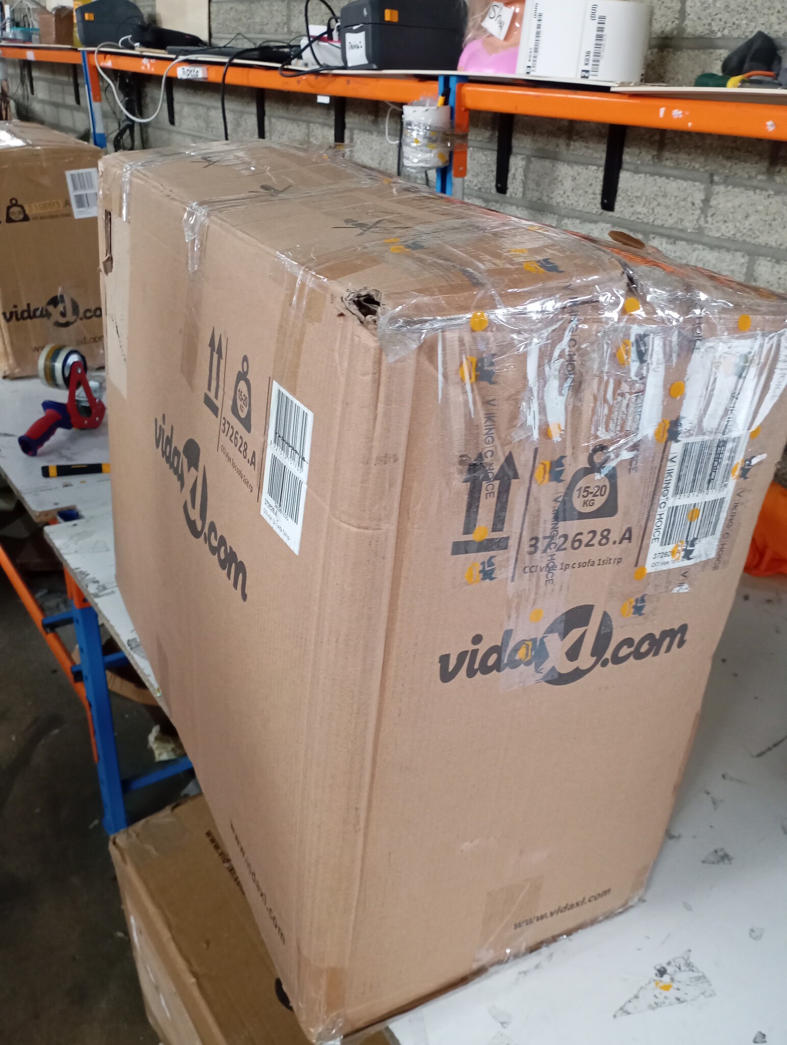 vidaXL Fluweel Gele Fauteuil + Kussen -55%