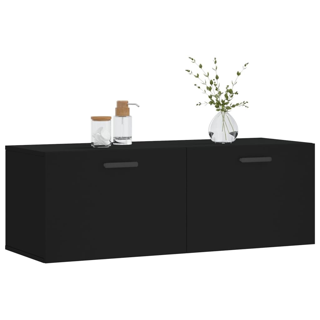 Wandkast Zwart 100cm - 55% Korting! Krasjes, Topdeal!