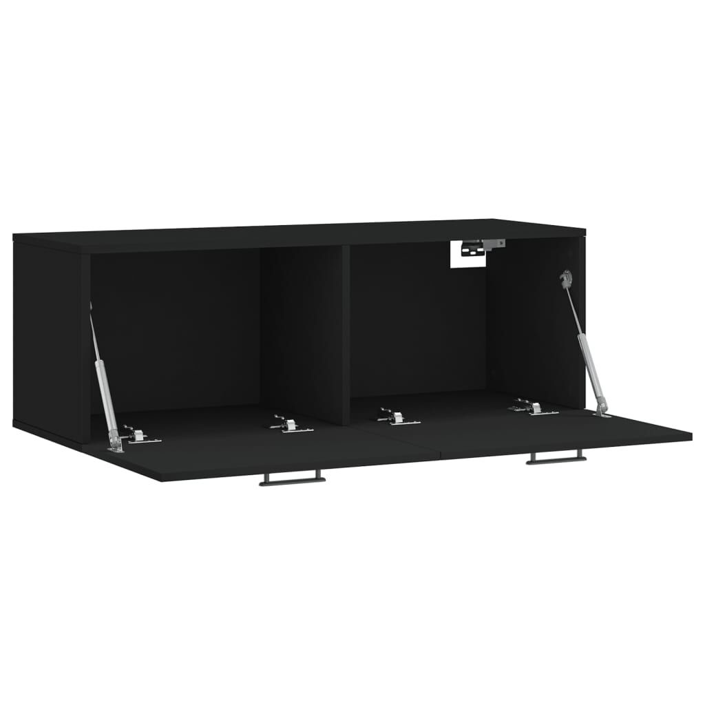 Wandkast Zwart 100cm - 55% Korting! Krasjes, Topdeal!