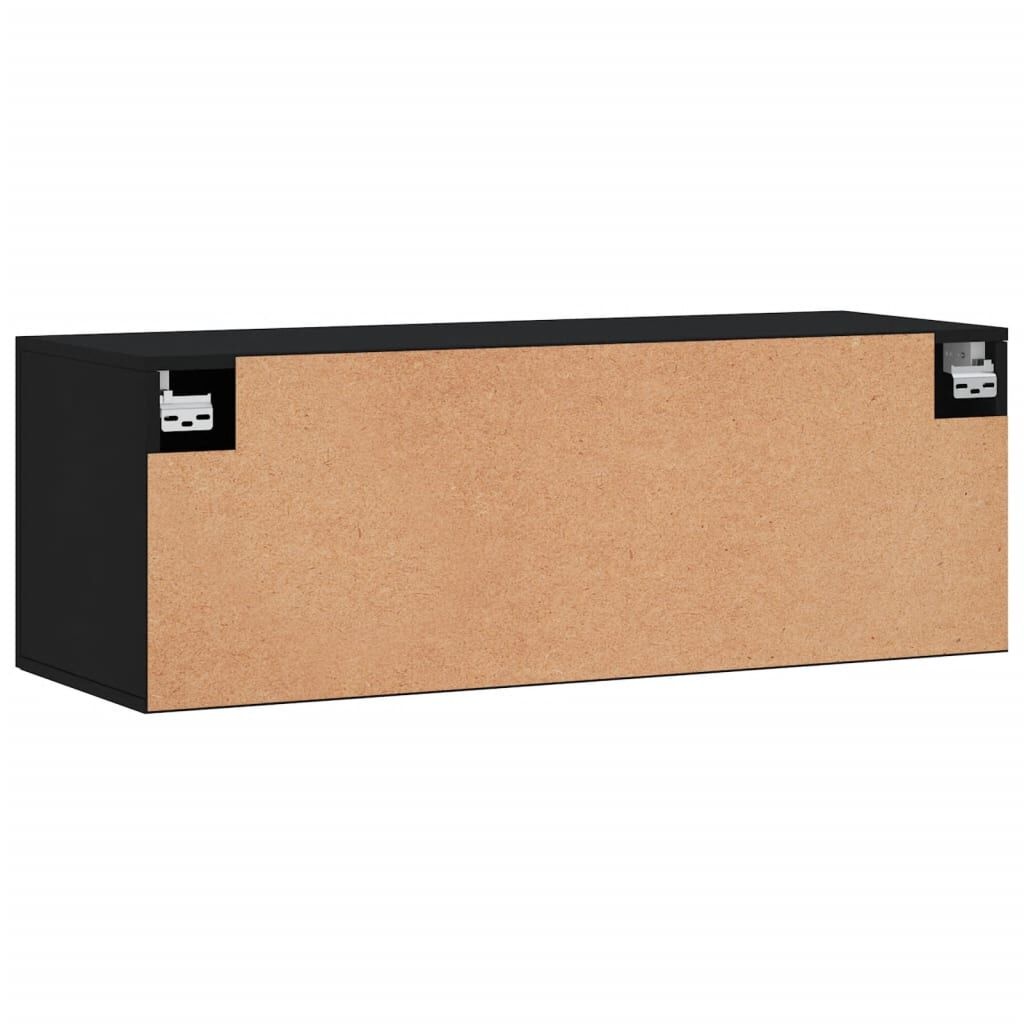 Wandkast Zwart 100cm - 55% Korting! Krasjes, Topdeal!