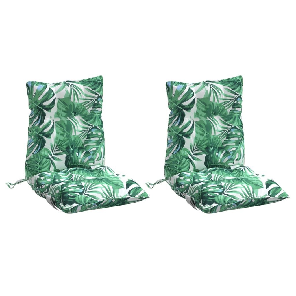 Stoelkussens Laag - Bladpatroon - 2 stuks - 45% Korting!