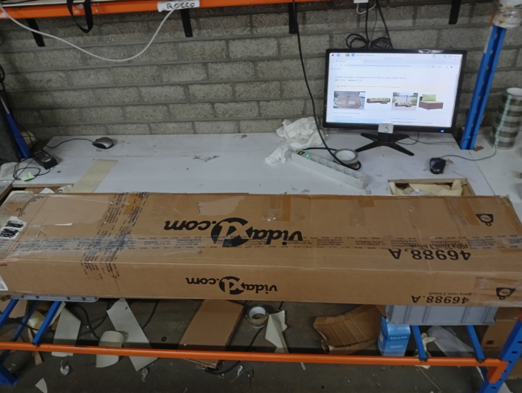 Zweefparasol 300cm Zwart - VIDA XL - 50% Korting! (Beschadigd)