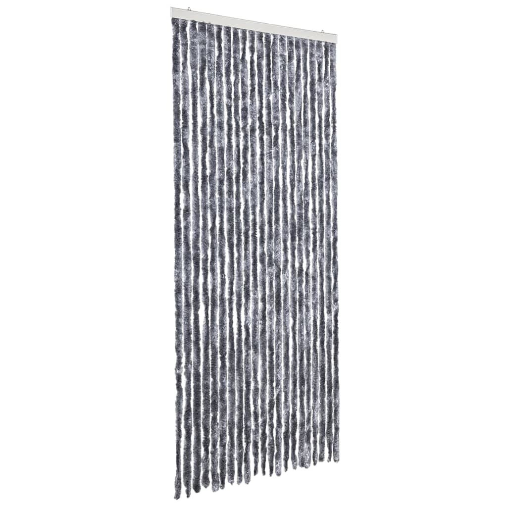 Vliegengordijn Chenille Zilver 90x200cm - 35% Korting!