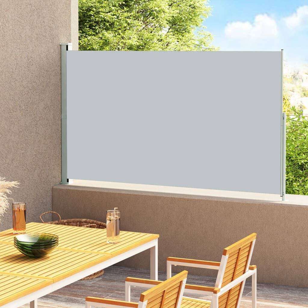 vidaXL Uittrekbaar Tuinscherm 180x300cm Grijs - 35% Korting!