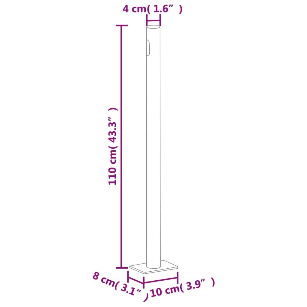 vidaXL Uittrekbaar Tuinscherm 180x300cm Grijs - 35% Korting!