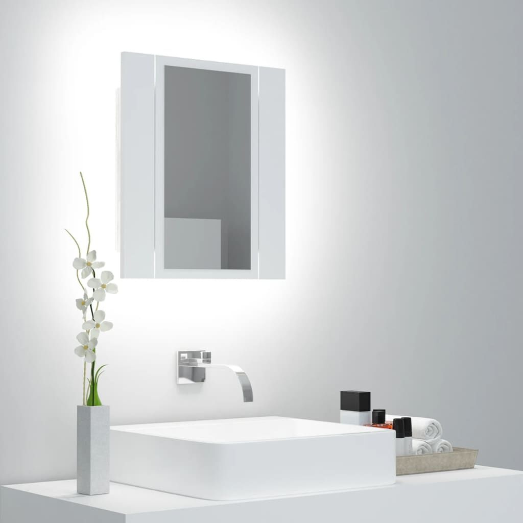 vidaXL Badkamerkast LED Wit - 55% Korting! Krasje, Topdeal!