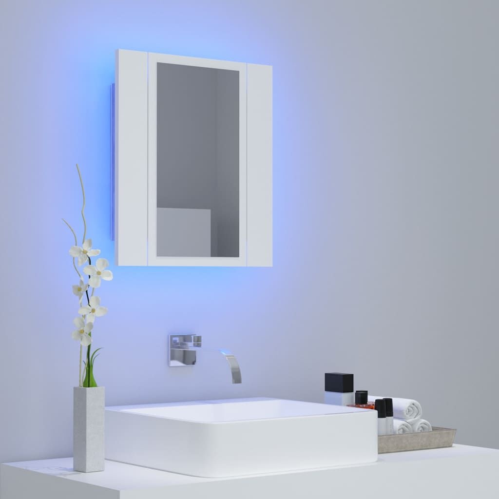 vidaXL Badkamerkast LED Wit - 55% Korting! Krasje, Topdeal!