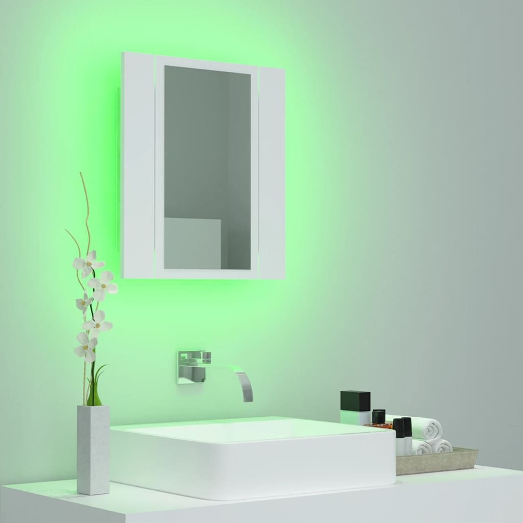vidaXL Badkamerkast LED Wit - 55% Korting! Krasje, Topdeal!
