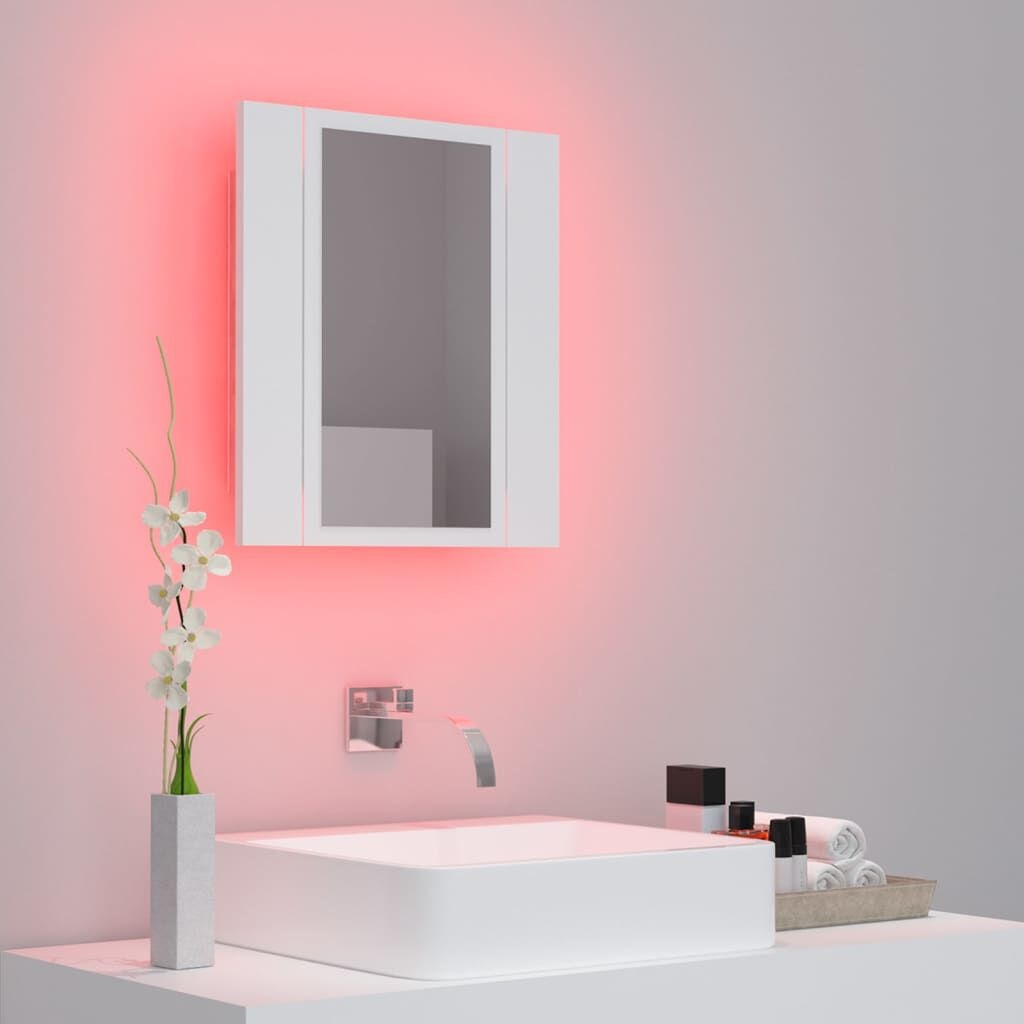 vidaXL Badkamerkast LED Wit - 55% Korting! Krasje, Topdeal!