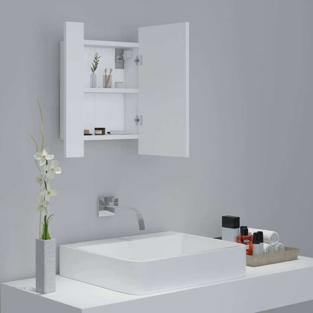 vidaXL Badkamerkast LED Wit - 55% Korting! Krasje, Topdeal!